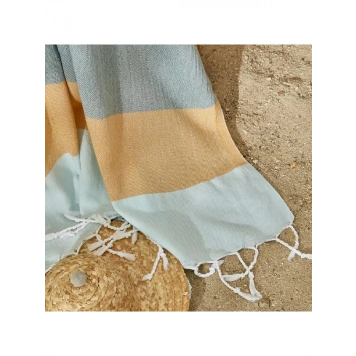 Pamuklu Plaj Havlusu, Sarı-Yeşil Renk Seçeneği