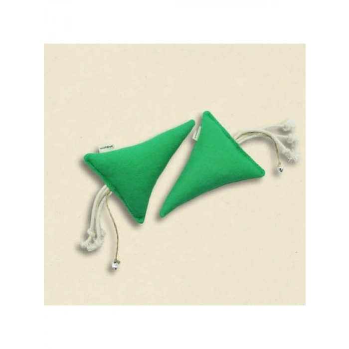 Pamuklu ve Doğa Dostu Kedi Oyuncağı, Çam Ağacı Şeklinde