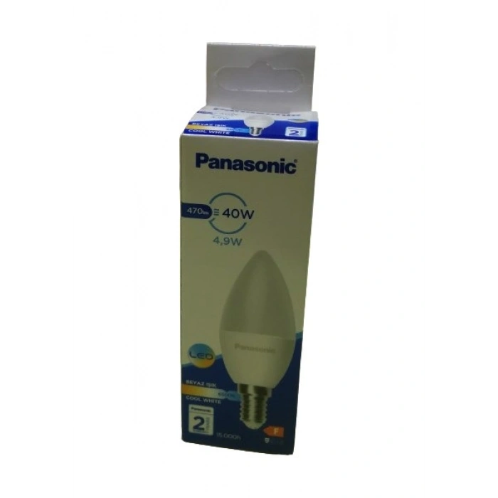 Panasonic 4.9W LED Ampul E14 Duy 6500K Beyaz Işık 10lu Paket 40-50W Eşdeğer Güç