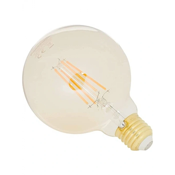 PANASONIC E27 FİL G95 LAMBA, SARI IŞIK 7W 630LM 2000K GOLD