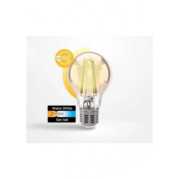 Panasonic Filament Ampul E27 A Sınıfı Enerji 3.8W 806LM 2700K Clear