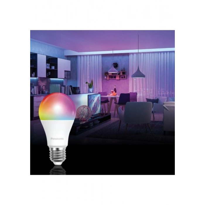 Panasonic Wifi Bt Rgb Uygulamalı E27 Akıllı LED Ampul, Amazon Alexa,google,tuya Uyu mlu