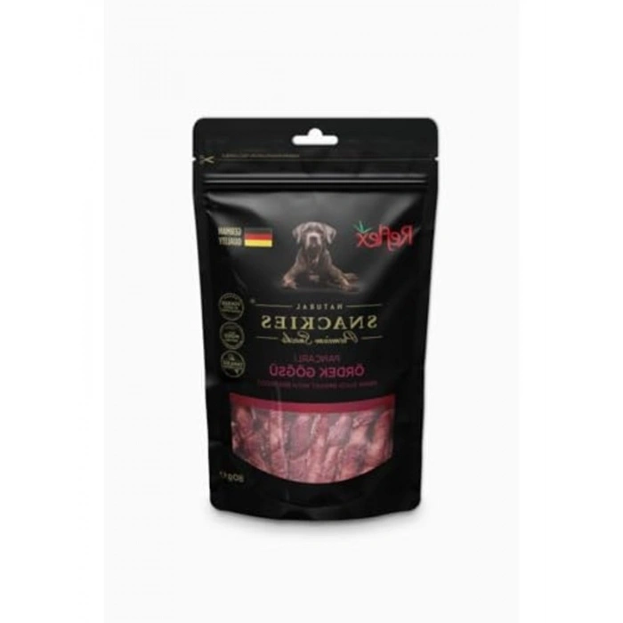 Pancarlı ördek göğsü kurutulmuş et ödül maması, 80 gram