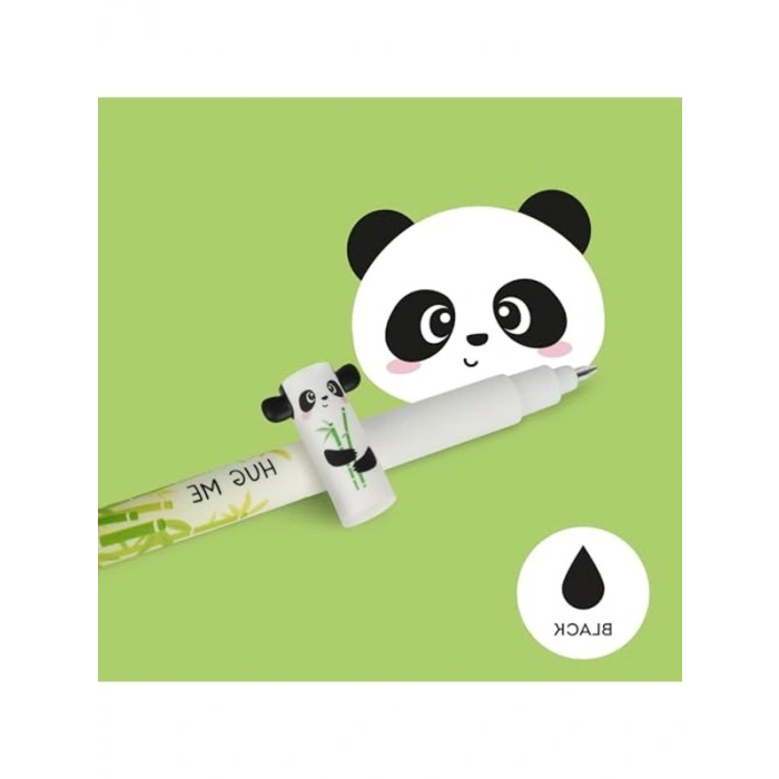 Panda Figürlü 0.7 mm Siyah Renk Jel Kalem, Yumuşak Yazım Deneyimi