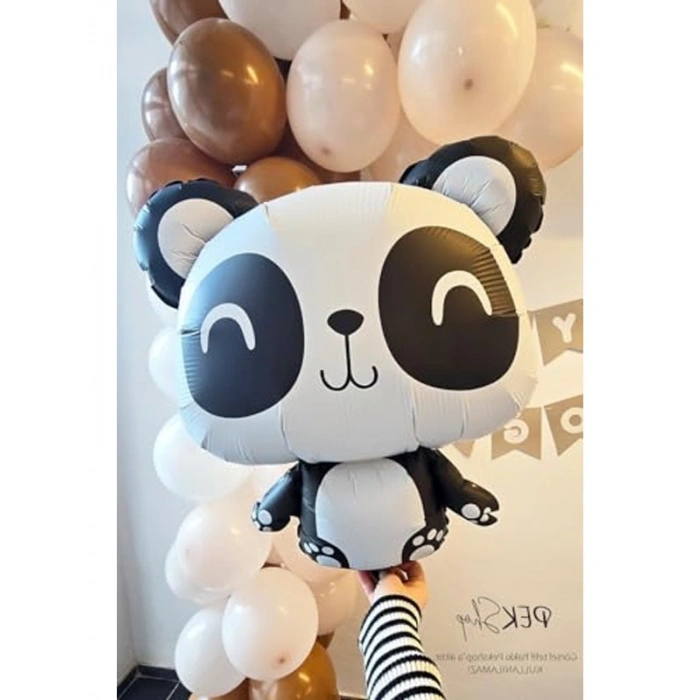 Panda Şekilli Folyo Balon, 72x58cm Eğlenceli Parti Süsü