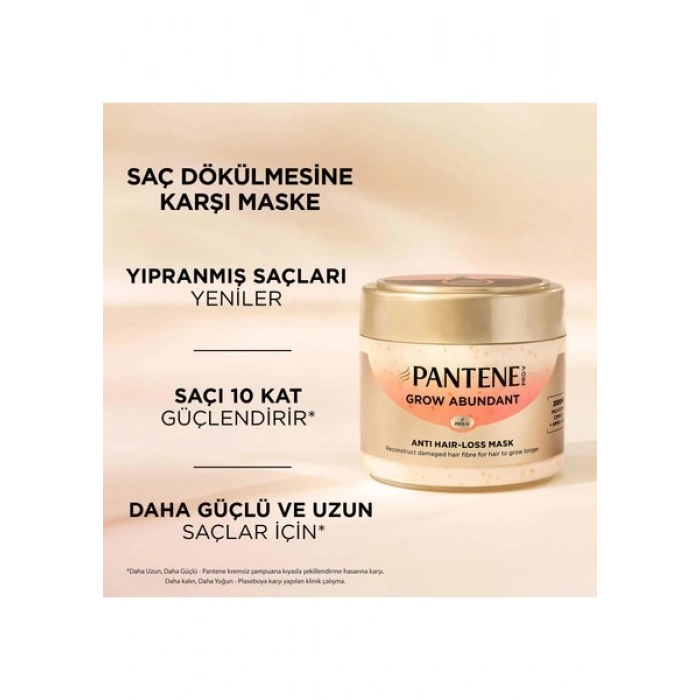 Pantene Grow Abundant Saç Dökülmesine Karşı Maske 300ML