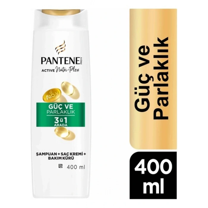 Pantene Güç Ve Parlaklık 3ü 1 Arada Şampuan 400Ml