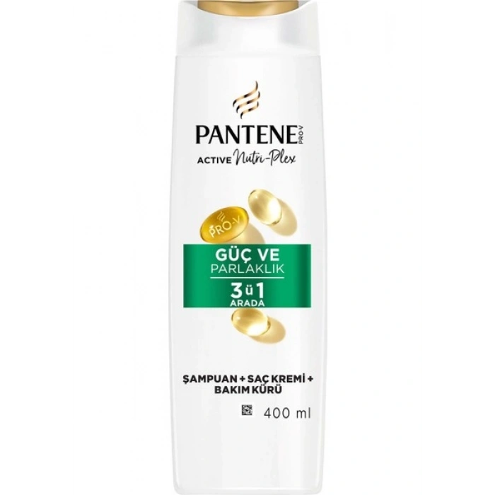 Pantene Güç Ve Parlaklık 3ü 1 Arada Şampuan 400Ml