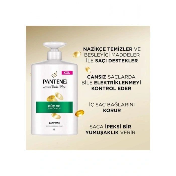 Pantene Güç ve Parlaklık Şampuan 800 ml