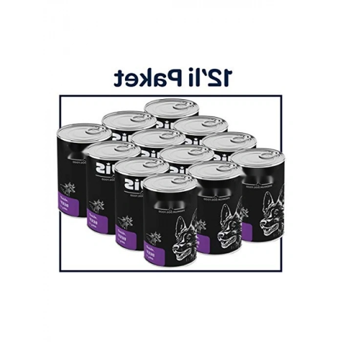 Parça Dana Etli Yaş Köpek Konservesi 400 GR x 12 Adet