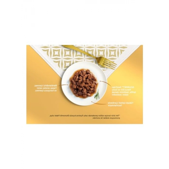 Parça Sığır Etli Yaş Kedi Maması, 85 gr Multipack (8 Al 6 Öde)