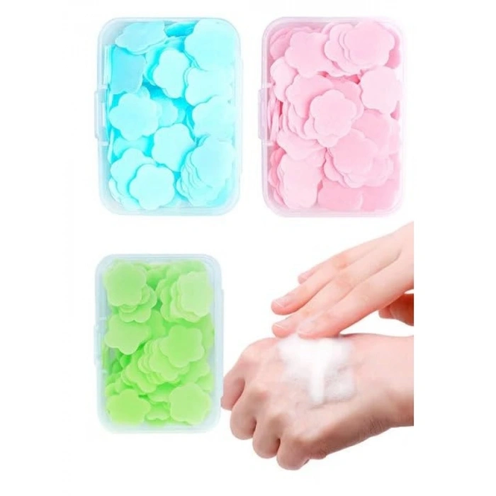 Parfümlü Mini Kağıt Sabun - 3 Kutu, 300 Yaprak