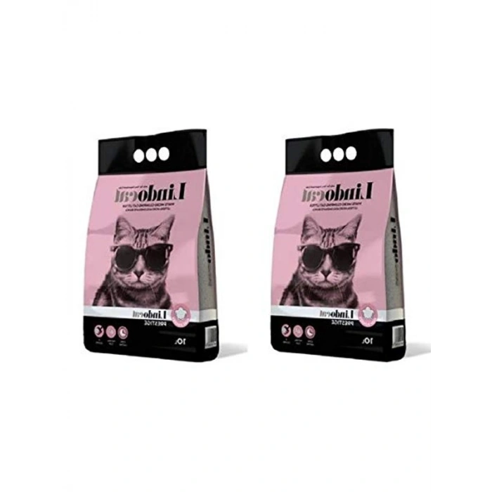 Parfümlü Topaklanan Kedi Kumu, Bebek Pudrası Aromalı, 20 Litre