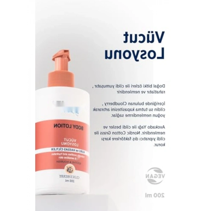 Parfümsüz Vücut Losyonu - 200 ml (Kuru/Hassas Ciltler İçin)