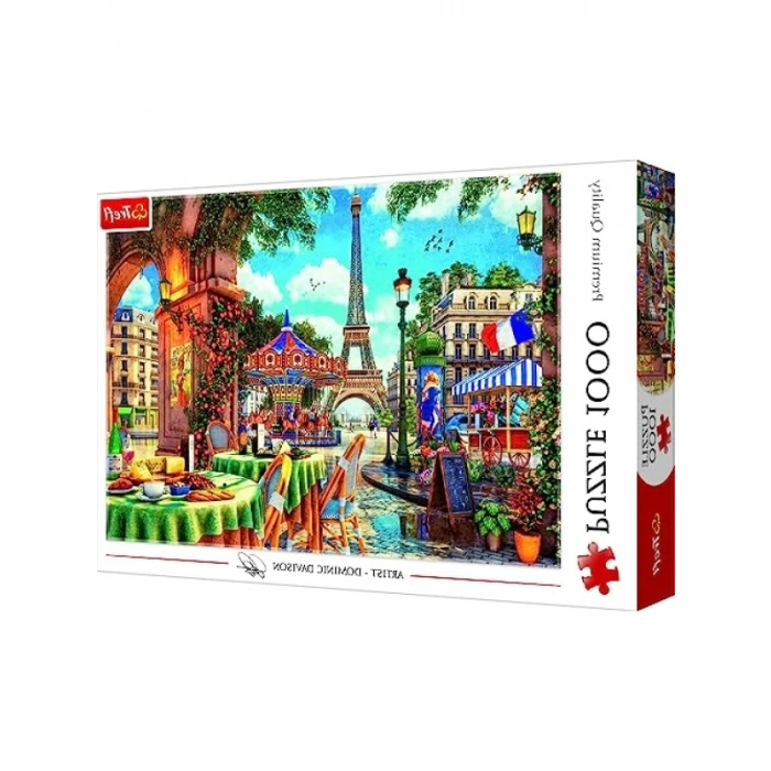 Paris Manzarası Temalı 1000 Parça Yüksek Kaliteli Puzzle