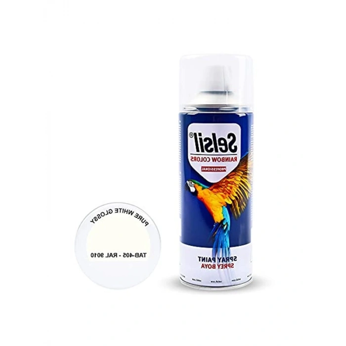 Parlak Beyaz Sprey Boya, Ral9010, 400ml Kapasite ile Kolay Uygulama