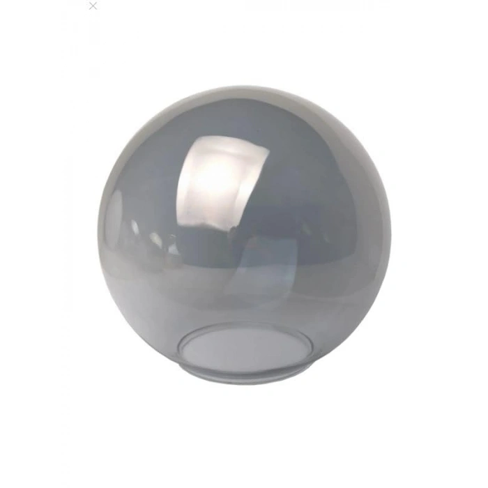 Parlak Füme Gri Avize Abajur Camı (Çap: 15 cm)