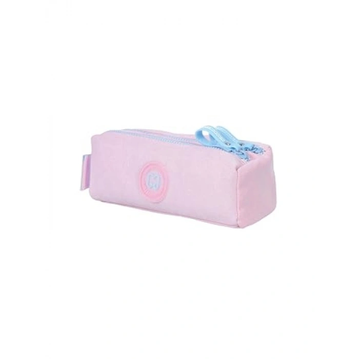 Parlak Sim Detaylı Pembe Kalem Kutusu