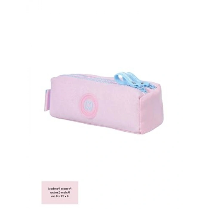 Parlak Sim Detaylı Pembe Kalem Kutusu