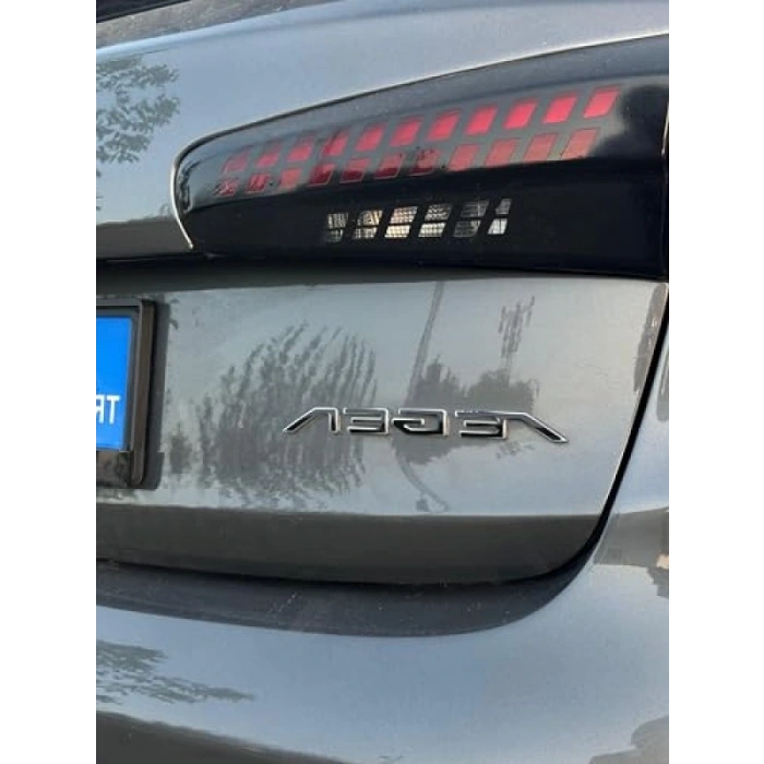 Parlak Siyah Amblem/Logo Kaplama Sticker