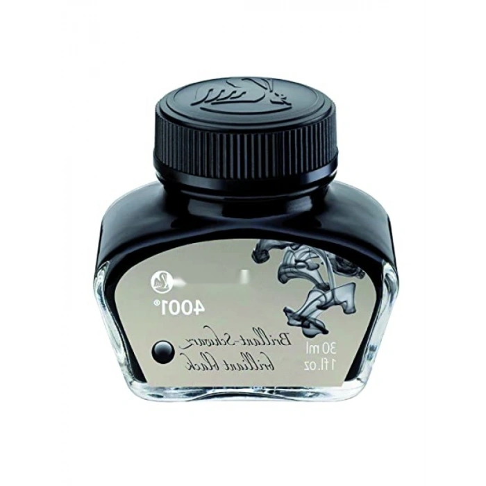 Parlak Siyah Mürekkep - 30 ml Cam Şişe