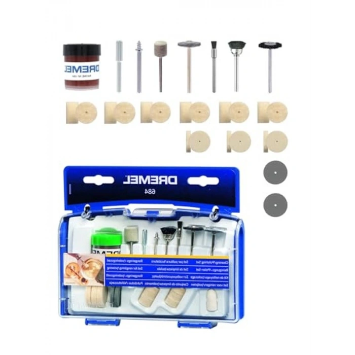 Parlatma Aksesuar Seti, 20 Parça ile Çok Amaçlı Temizlik ve Cilalama