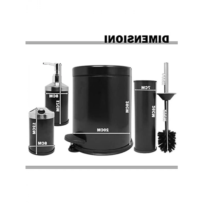 Paslanmaz Beyaz Banyo Seti, 4 Parça Set