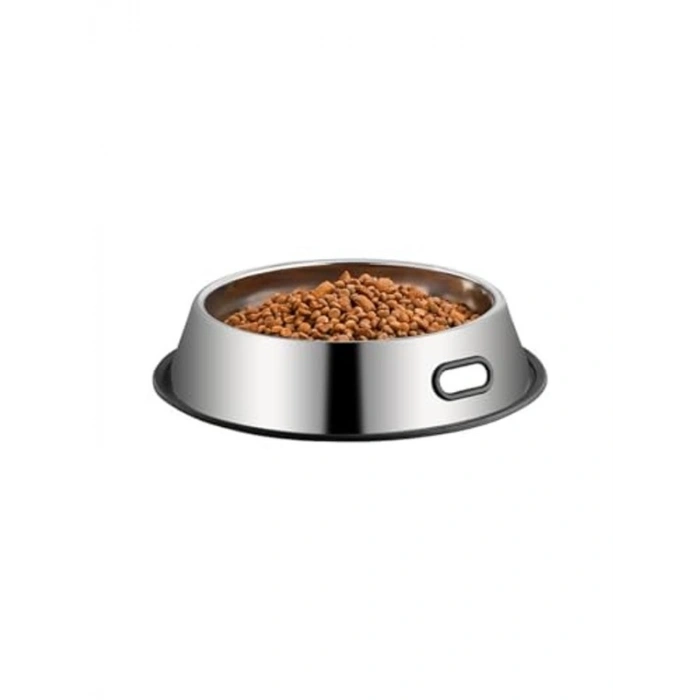 Paslanmaz Çelik 1000 ml Kedi ve Köpek Su Kabı - Kaymaz Taban