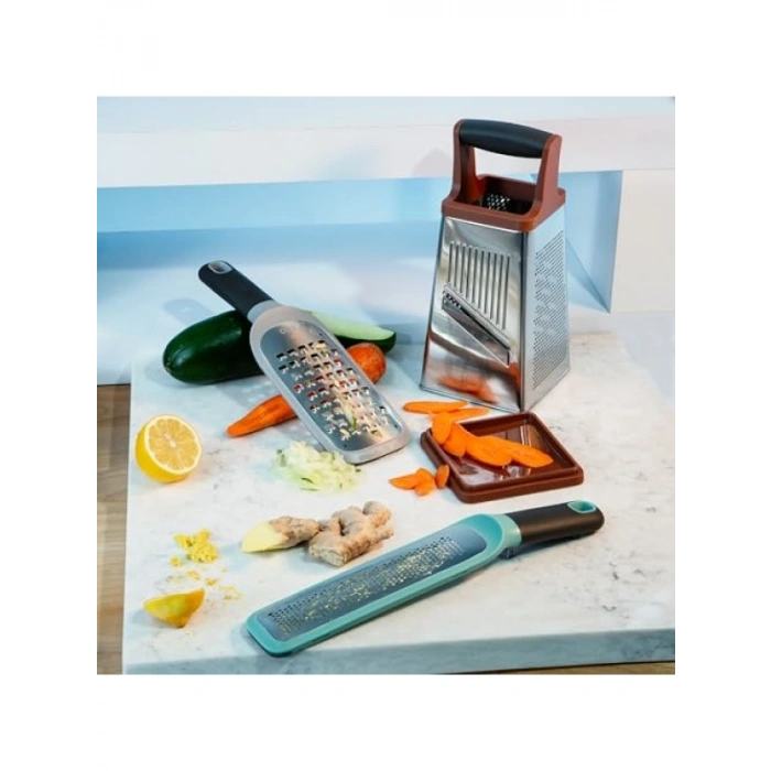 Paslanmaz Çelik 4 Yönlü Rende, Alttan Kapaklı