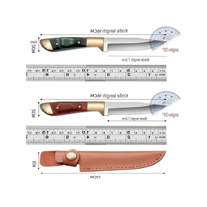 Paslanmaz Çelik Av Bıçağı - 16 cm Kompakt ve Kullanışlı