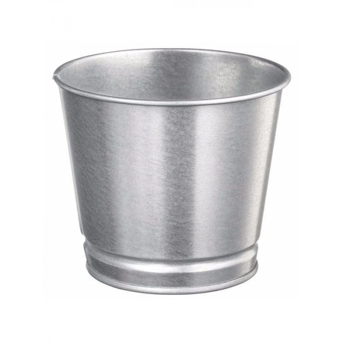 Paslanmaz çelik bitki saksısı, 3 adet, boyanabilir, 9 cm çapında