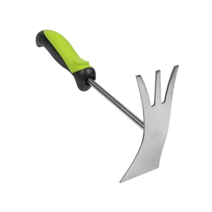 Paslanmaz Çelik Çatallı 2si 1 Arada Bahçe El Aleti