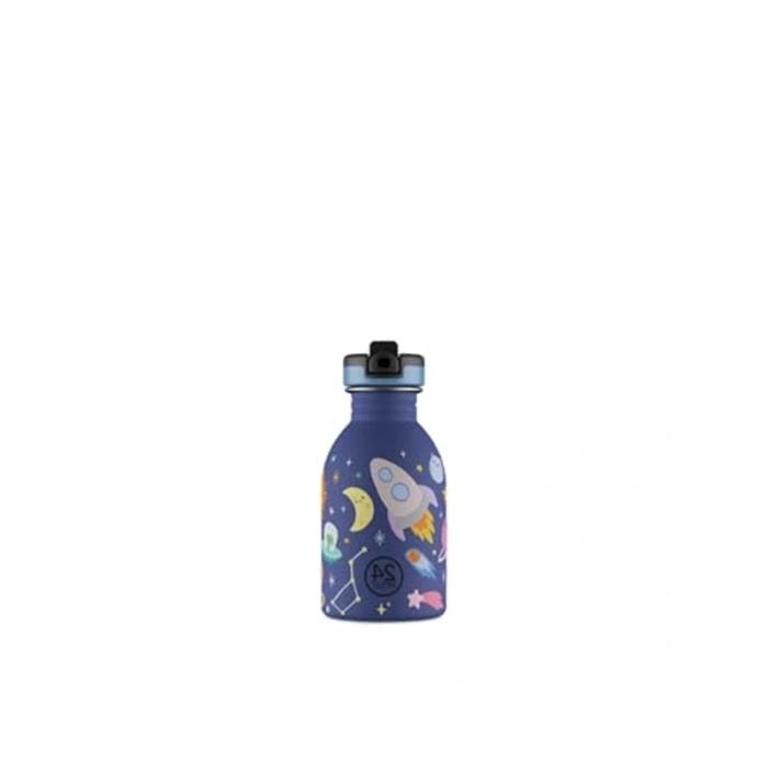 Paslanmaz Çelik Çocuk Su Matarası, 250 ml ve Pipetli Tasarım