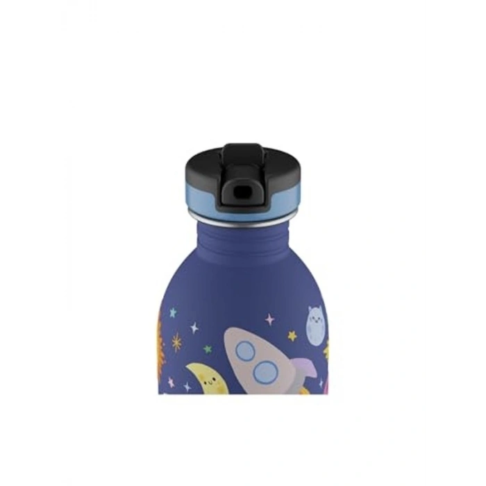 Paslanmaz Çelik Çocuk Su Matarası, 250 ml ve Pipetli Tasarım