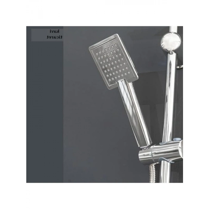 Paslanmaz Çelik Duş Sistemi Seti - Tepe ve El Duşu ile Birlikte