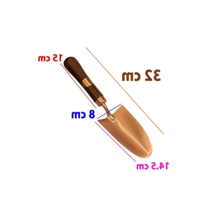 Paslanmaz Çelik Geniş Bahçe Küreği - Ergonomik Sap ile