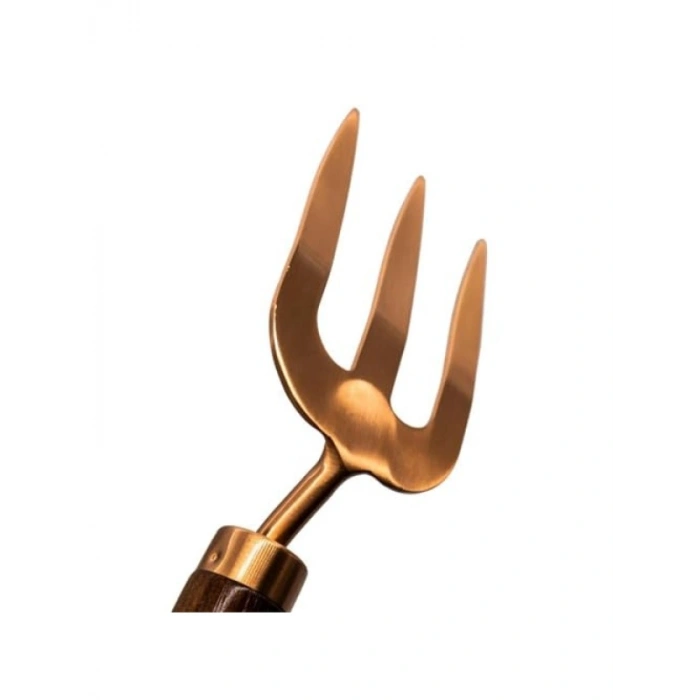 Paslanmaz Çelik Geniş Bahçe Tırmığı - Ergonomik Sap