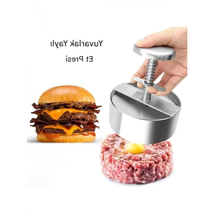 Paslanmaz Çelik Hamburger Presi - Et Köftesi Kalıbı