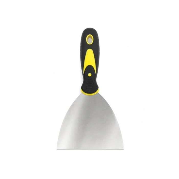 Paslanmaz Çelik İnşaat Spatulası, Plastik Saplı ve 125 mm Boyutunda