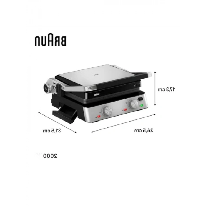 Paslanmaz Çelik Izgara Tost Makinesi