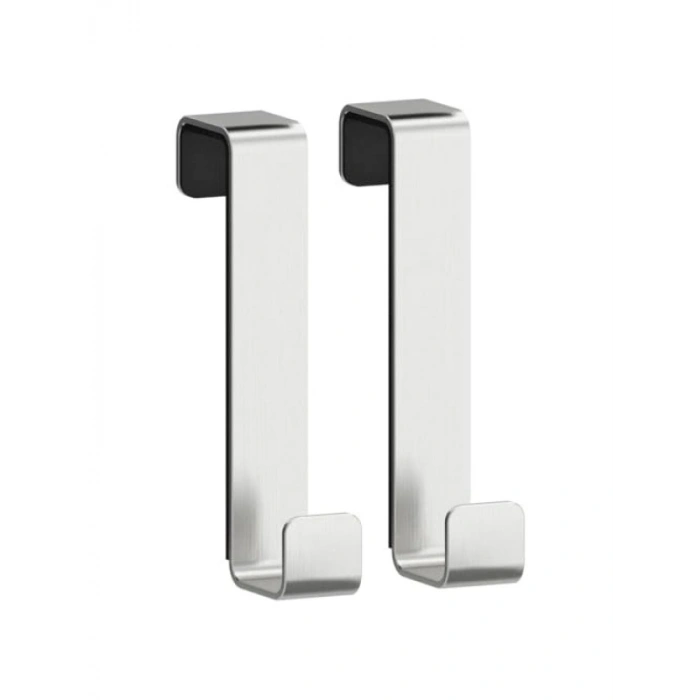 Paslanmaz Çelik Kapı Askısı, 2 Adet, Maksimum 2 cm Kalınlık için