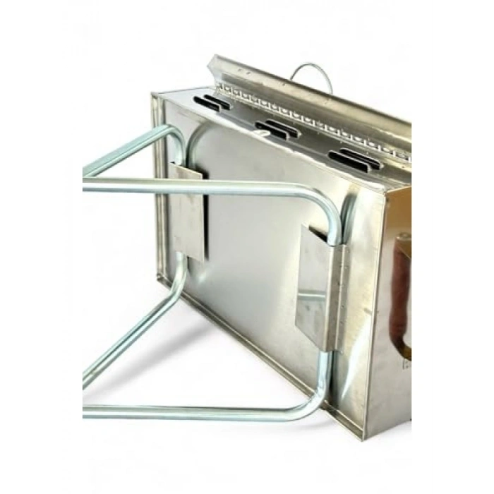 Paslanmaz Çelik Katlanır Ayaklı Mangal - Çantalı
