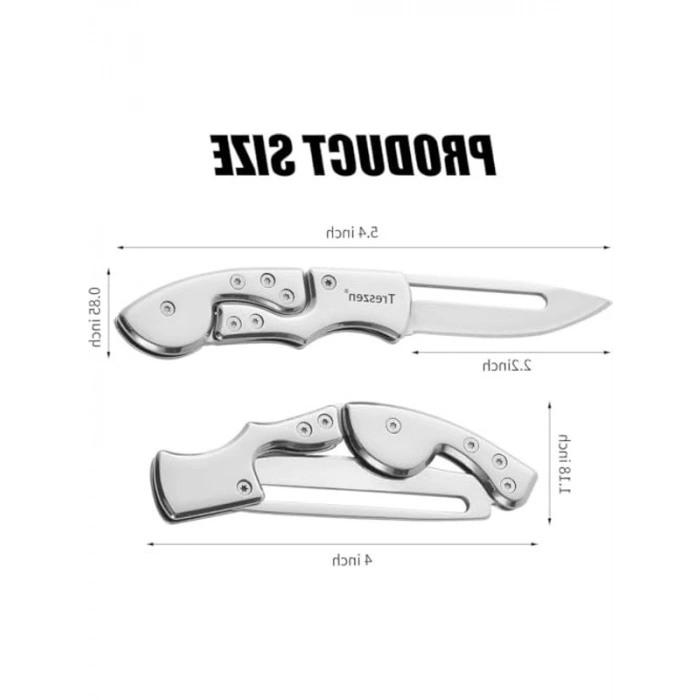 Paslanmaz Çelik Katlanır Bıçak, Kompakt ve Pratik Kullanım