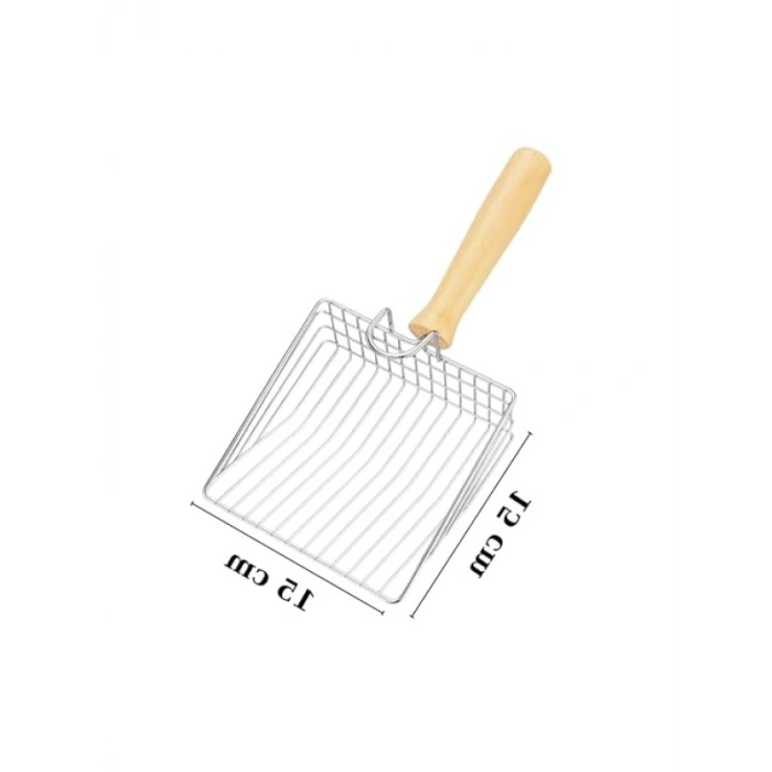 Paslanmaz Çelik Kedi Kumu Küreği - Dayanıklı ve Ergonomik Tasarım