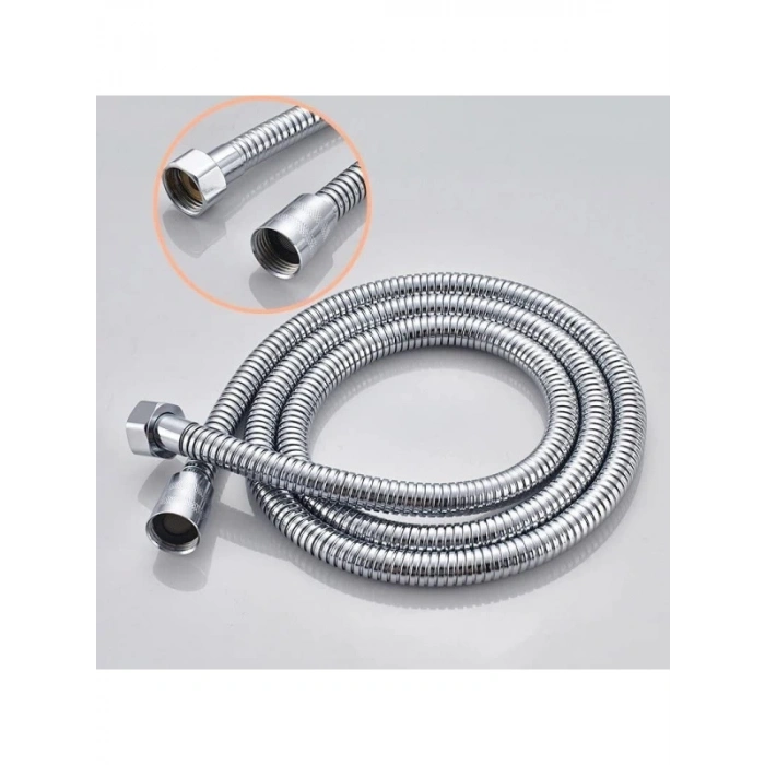 Paslanmaz Çelik Krom Kaplı 150 cm Duş Hortumu