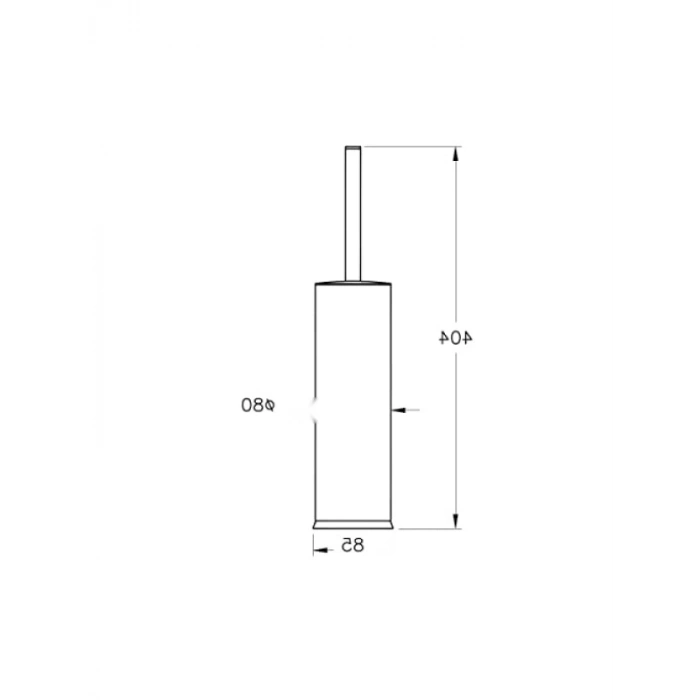 Paslanmaz Çelik Krom Tuvalet Fırçalığı