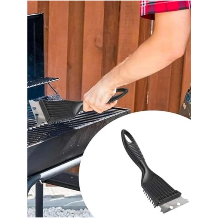 Paslanmaz Çelik Mangal Temizlik Fırçası, Ergonomik Tasarım ile Etkili