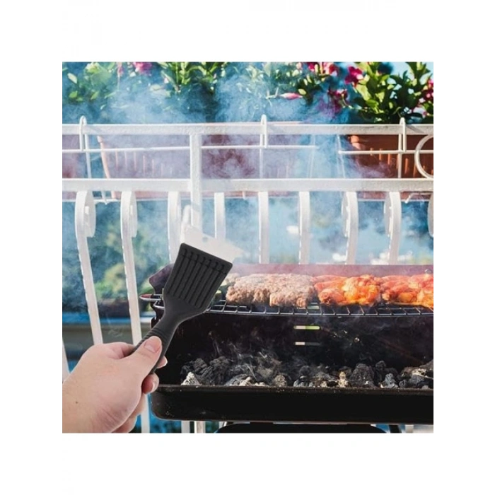 Paslanmaz Çelik Mangal Temizlik Fırçası - Güçlü ve Ergonomik