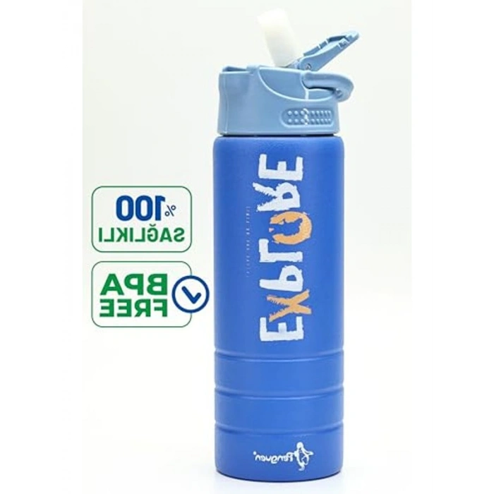 Paslanmaz Çelik Matara, 750 ml - Motivasyon Tasarımlı