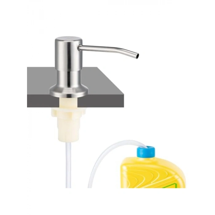 Paslanmaz Çelik Mutfak Sabunluğu - Sık Doldurmaya Gerek Kalmadan Kullanım